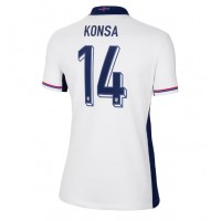 Anglicko Ezri Konsa #14 Domáci Ženy futbalový dres ME 2024 Krátky Rukáv